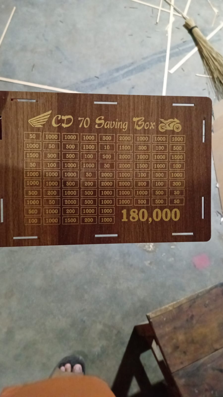 Wooden Umrah Saving Box