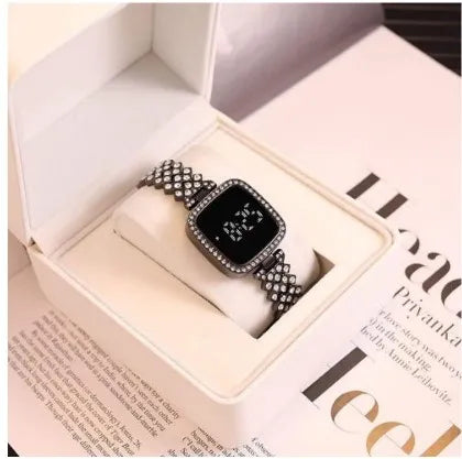 Luxury Watch Full Diamond Touch Screen LED
