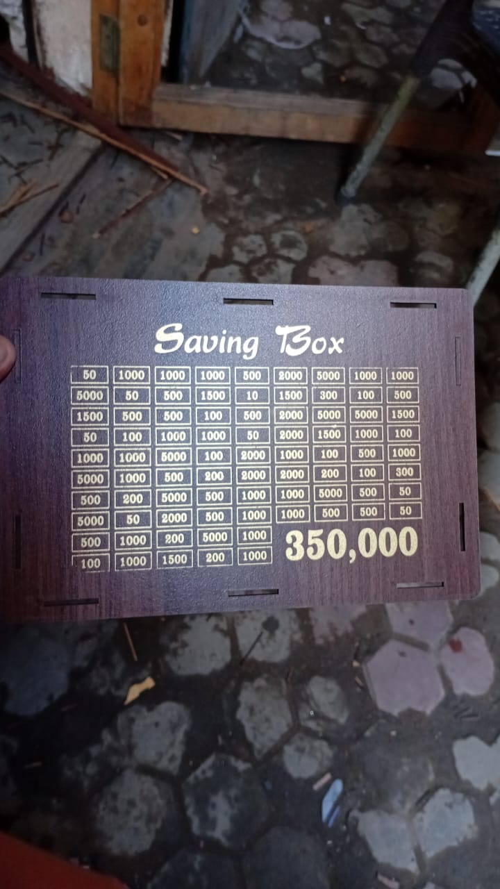 Wooden Umrah Saving Box