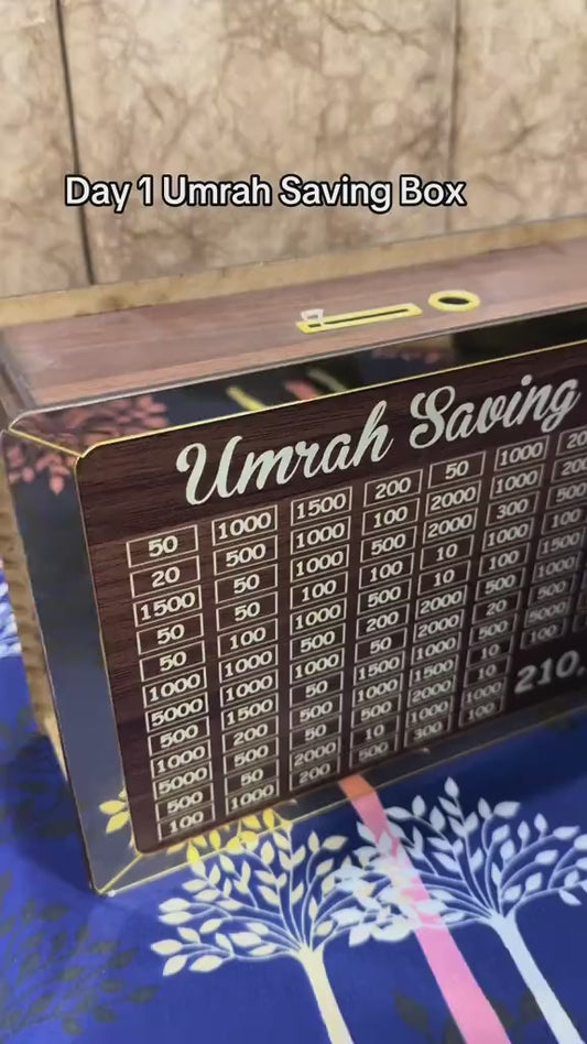 Wooden Umrah Saving Box